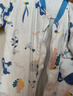七彩博士婴儿分腿睡袋春夏季竹棉棉儿童防踢被子厚款可拆袖长袖宝宝防着凉 彩鱼蓝-160G秋冬中厚款 M码 实拍图