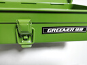 绿林（GREENER）家用铁工具箱铁皮大号单双层五金收纳箱多功能车载空箱中号手提式 360A绿-加厚单层【364*188*115】 实拍图