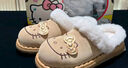 OLD ORDER【三丽鸥hellokitty联名】栗色厚底雪地靴女包头毛毛拖鞋 栗色Hellokitty 36 实拍图