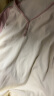森马（Semir）【云柔亲肤】长袖t恤女短款V领修身上衣24年新款插肩袖休闲薄外套 粉色调01315 2XL 实拍图