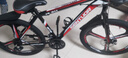 EG7山地自行车成人学生变速越野单车双减震赛车26寸青少年男女 三刀【升级减震 超强承重】黑红 24寸24速【适合：145-165CM】 实拍图