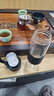 宅轻松 一键磁弹磁吸泡茶杯茶水分离车载玻璃杯男女士家用商务水杯 黑色 实拍图