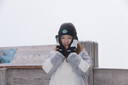 罗蒙（ROMON）三合一冲锋衣男夹克连帽外套女情侣装户外登山服H1818 米黑色 M 实拍图