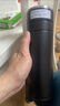 JRINKTEEA日本品牌316不锈钢速弹车载保温杯男士一键开盖茶水分离泡茶杯 K72黑色带隔档（无缝内胆）500ml 实拍图