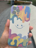 孜泰 适用苹果12手机壳液态硅胶iphone12ProMax保护套彩绘个性创意防摔软壳【笑脸】 6.7英寸白色 实拍图