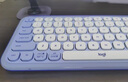 罗技（Logitech）POP ICON COMBO键鼠套装 无线键鼠套装 双模连接 自定义按键 三台设备配对 紫色 实拍图