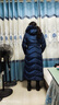 雅鹿羽绒服女长款修身新款加厚气质过膝长款AS 蓝色-菱形格款 2XL 175（135-150斤） 实拍图