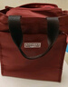 QUEEN TRIP新款森系撞色手提饭盒包学生上班手拎便当包补课袋文件包手拎妈咪 酒红色 实拍图