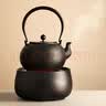 龙颜堂 电陶炉煮茶器日本铁壶专用静音玻璃煮茶炉烧水茶壶家用小型套装 圆满陶制电陶炉 实拍图