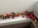 盛世泰堡 仿真玫瑰塑料花藤假花吊顶藤蔓绿植藤叶餐厅厅装饰 69头玫红色 实拍图
