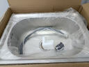 柯邦不锈钢水槽洗菜池水槽单槽一体拉丝加厚不锈钢洗菜盆厨房阳台水槽 冷热龙头套餐 升级加厚52*38 实拍图