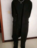 艾梵斯贝新款冬季男士毛呢大衣中长款过膝加厚呢子男款风衣外套韩版潮宽松 黑色(加棉款) L 实拍图