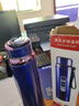 卿卿礼彬316不锈钢保温杯便携水杯大容量600-1000ml泡茶杯子过滤 宝石蓝/1000ml 1000ml 实拍图