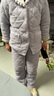 芬腾女士睡衣秋冬新款三层加厚夹棉优雅气质长袖家居服套装 实拍图
