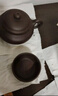 徐保国紫砂壶宜兴手工原矿全紫砂功夫泡茶围炉煮茶围炉煮茶茶具套装扁西 老紫泥 卡盖球孔 220ml 实拍图