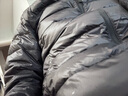 京东京造【air+零压羽绒】轻薄羽绒服男外套冬立领白鸭绒 曜石黑S 实拍图