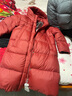 雪中飞新款女士长款连帽过膝羽绒服休闲加厚保暖时尚休闲 铁锈红|1177 2XL 175/96A 实拍图