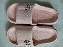 居家拖鞋男女室内室外浴室防滑轻盈便携柔软静音回弹漏水凉拖鞋夏 粉色-女 36-37 实拍图