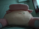 京严加绒床上靠垫床头靠枕卡通软包大靠背垫床靠腰垫办公室抱枕护腰垫 高品质仿免毛绒【秋冬款-粉色】加长加宽 含枕芯 80cm*50cm加大款（双层内衬 实拍图