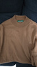 春竹【商场同款】100%纯羊毛毛衣基础百搭针织上衣打底衫套头羊毛衫男 半高-银棕色 M 实拍图