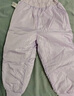 戴维贝拉（DAVE＆BELLA）儿童羽绒裤保暖女童裤子加厚男童休闲裤中大童长裤冬装新款童裤 灰紫色【现货】DB4230457 100 cm（建议身高90-100cm） 实拍图