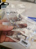 XUPING旭平首饰时尚潮流甜美耳钉女蝴蝶结耳环耳饰高级感耳坠送女友礼物 白金色-耳钉 实拍图