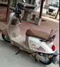 立马电动摩托车米朵80公里长续航电动车1200W高速电摩铅酸电池60V20Ah外卖上班代步电瓶车瓷白 实拍图