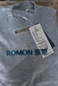 罗蒙（ROMON）男士半高领套头毛衣加绒加厚打底针织衫休闲上衣外套男灰色XL 实拍图