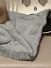 茨格曼 猫毯子夏季空调房宠物被子垫子保暖宠物狗狗毛毯睡垫猫咪狗被子* 法兰绒毛毯--灰色大号【65*95】 * 实拍图