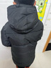 皮尔卡丹（pierre cardin）儿童羽绒棉服2025新款中长款中大童男孩棉袄宝宝冬季加厚洋气外套 黑色 140 实拍图