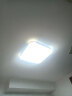 灵翔之光LED客厅灯无极遥控吸顶灯简约现代薄卧室灯 2025新款套餐组合灯具 30*30cm白光18W(3-7平) 银色边框 实拍图