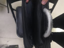 Mazurek迈瑞客双肩包男商务背包苹果电脑包15.6英寸女大学生书包大容量休闲旅行后背包 黑色加大版双层可放15.6英寸 实拍图