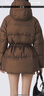 金羽杰超轻保暖羽绒服女士中款冬季都市时髦宽松小个子面包服Y23802320 实拍图
