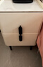小型床头柜简约现代轻奢迷你床边柜卧室超窄极窄窄款小巧收纳柜 米白色【全实木款】 30*40*50cm 实拍图