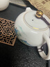 金镶玉羊脂玉瓷茶壶 家用喝茶泡茶西施壶功夫茶具送礼盒 金亭山水 实拍图