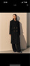 太平鸟女装毛呢大衣大师甄毛系列时尚女冬装外套时尚休闲 黑色 S 实拍图
