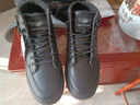 卡帝乐鳄鱼（CARTELO）鞋子男鞋冬季加绒高帮休闲鞋男英伦皮鞋男士板鞋靴 黑色加绒 42 实拍图