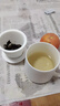 金镶玉茶杯四件套素烧白瓷家用陶瓷泡茶茶水分离马克杯礼盒装 素烧白瓷 实拍图