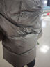 巴拉巴拉儿童羽绒服男童厚款连帽外套冬装亮面小童装保暖 灰色调00322 白鸭绒 100 cm(充绒量71g) 实拍图