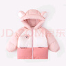 嘟嘟家童装宝宝羽绒服冬季保暖儿童外套冬款男童棉服女童棉袄 皮粉色110 实拍图