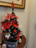 多美忆圣诞树套餐圣诞节装饰品红色60cm小树客桌面办公室圣诞节氛围布置 实拍图