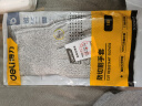 得力（deli）防切割手套加厚耐磨工作耐寒耐油工业汽修防油污L码1双白色 实拍图