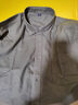 凡客诚品（VANCL）长袖衬衫男全棉领尖扣牛津纺商务休闲经典舒适衬衫 灰绿 XL 实拍图