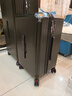 纯奢（CHEYSIR）五轮超大容量行李箱万向轮PC拉杆箱男女学生旅行箱密码箱包皮箱子 旗舰款-墨绿色·杯架+USB双充电口 34英寸 -抗菌内里【创新5轮-大容量/国外游】 实拍图