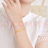 六福珠宝足金吉祥结黄金手链女款手饰 计价 B01G0014DS 4.68克(含工费281元)有延长链 实拍图