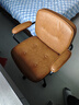 EVITA Home电脑椅家用舒适久坐办公座椅人体工学升降转椅复古靠背书桌椅子 PU皮-棕色 实拍图
