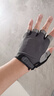 迈诗蒙 骑行半指男女夏季骑车耐磨露指健身手套女户外登山钓鱼半指手套 升级款-灰色 实拍图