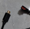 炬信（JUXIN） HD高清线弯头 兼容HDMI2.0 4K版90度弯头线直角数字高清线电脑接电视投影仪4K高清线 HDMI2.0高清线【右弯-黑色】 1米 实拍图