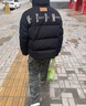 MEDM【侯明昊/王鹤棣同款】国潮牌字母刺绣立领羽绒服男冬季休闲外套 黑色（现货） M 实拍图