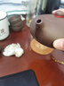 徐保国紫砂壶宜兴手工原矿全紫砂功夫泡茶围炉煮茶围炉煮茶茶具套装扁西 老紫泥 卡盖球孔 220ml 实拍图